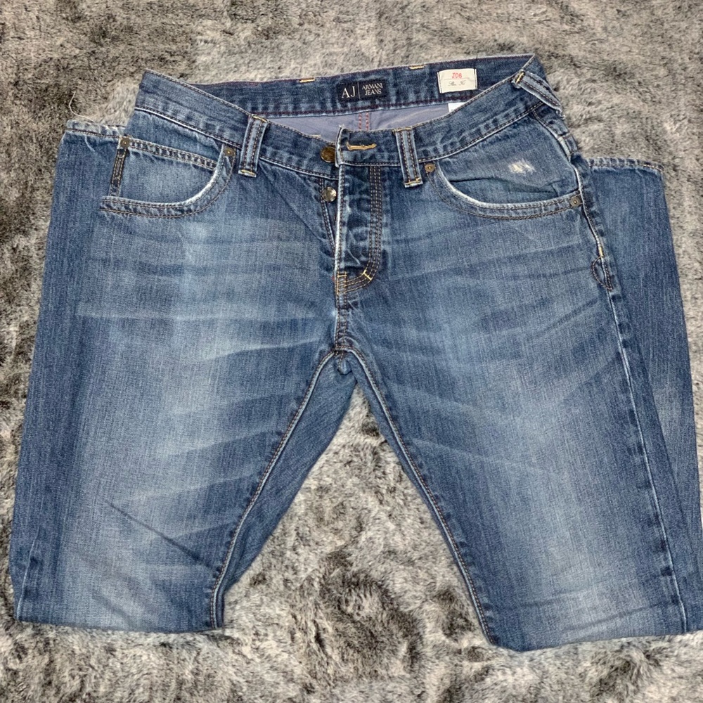 ARMANI | Blue Bleached Slim Fit 30x30